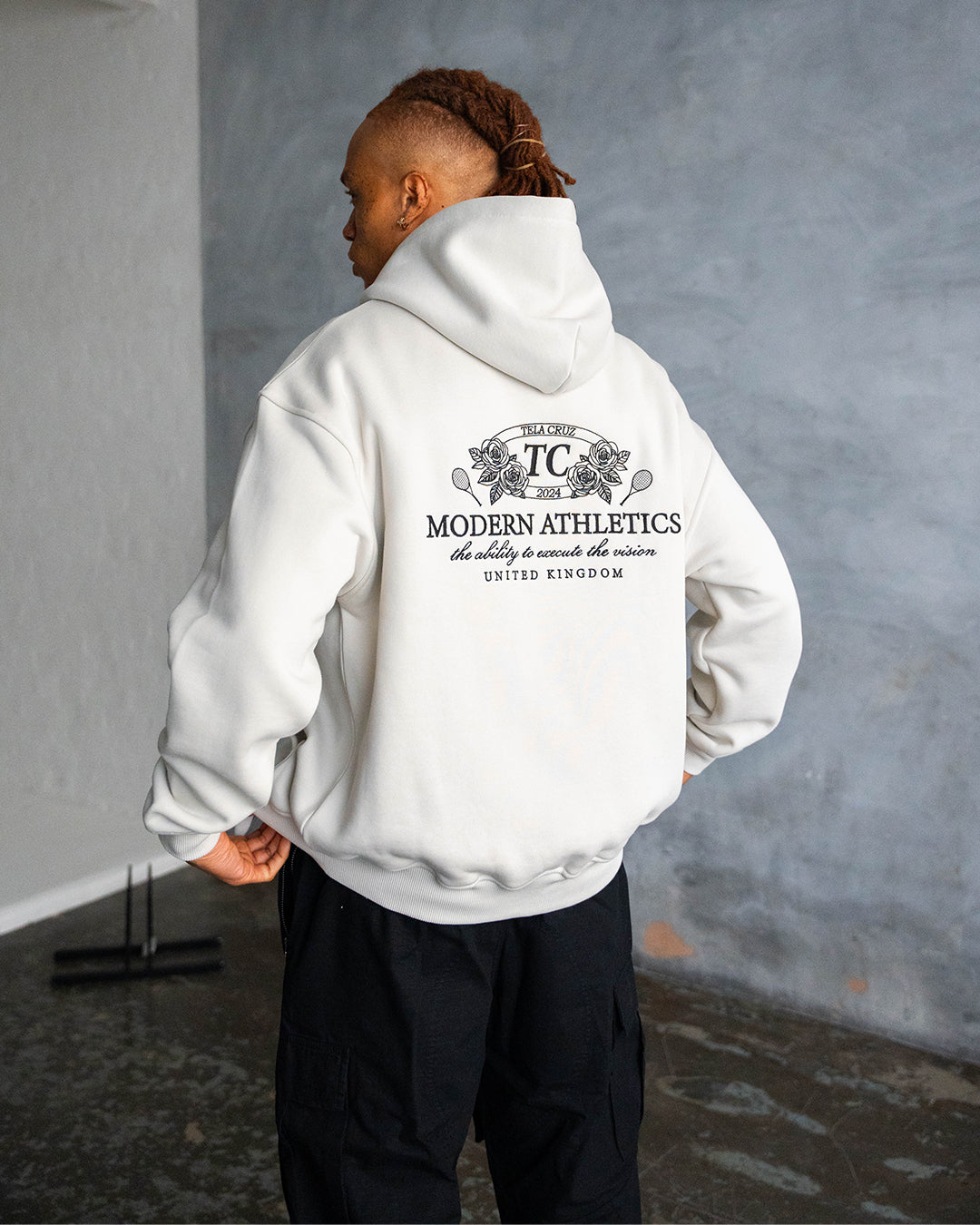 LIGHT GREY MODERN ATHLETICS ZIP THROUGH HOODIE