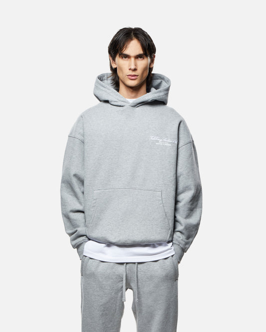 HEAVYWEIGHT GREY MARL STUDIOS HOODIE
