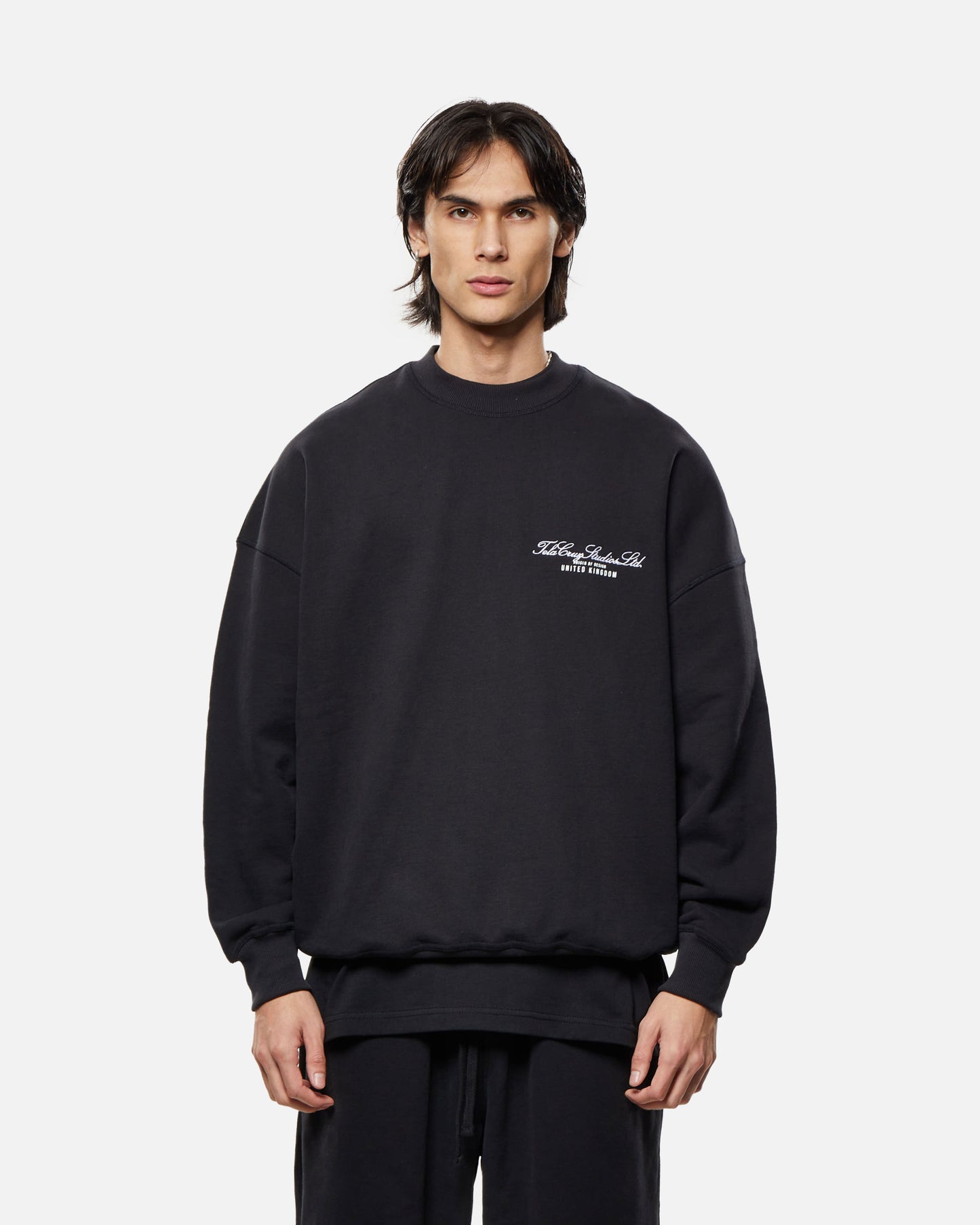HEAVYWEIGHT WASHED BLACK STUDIOS SWEATSHIRT