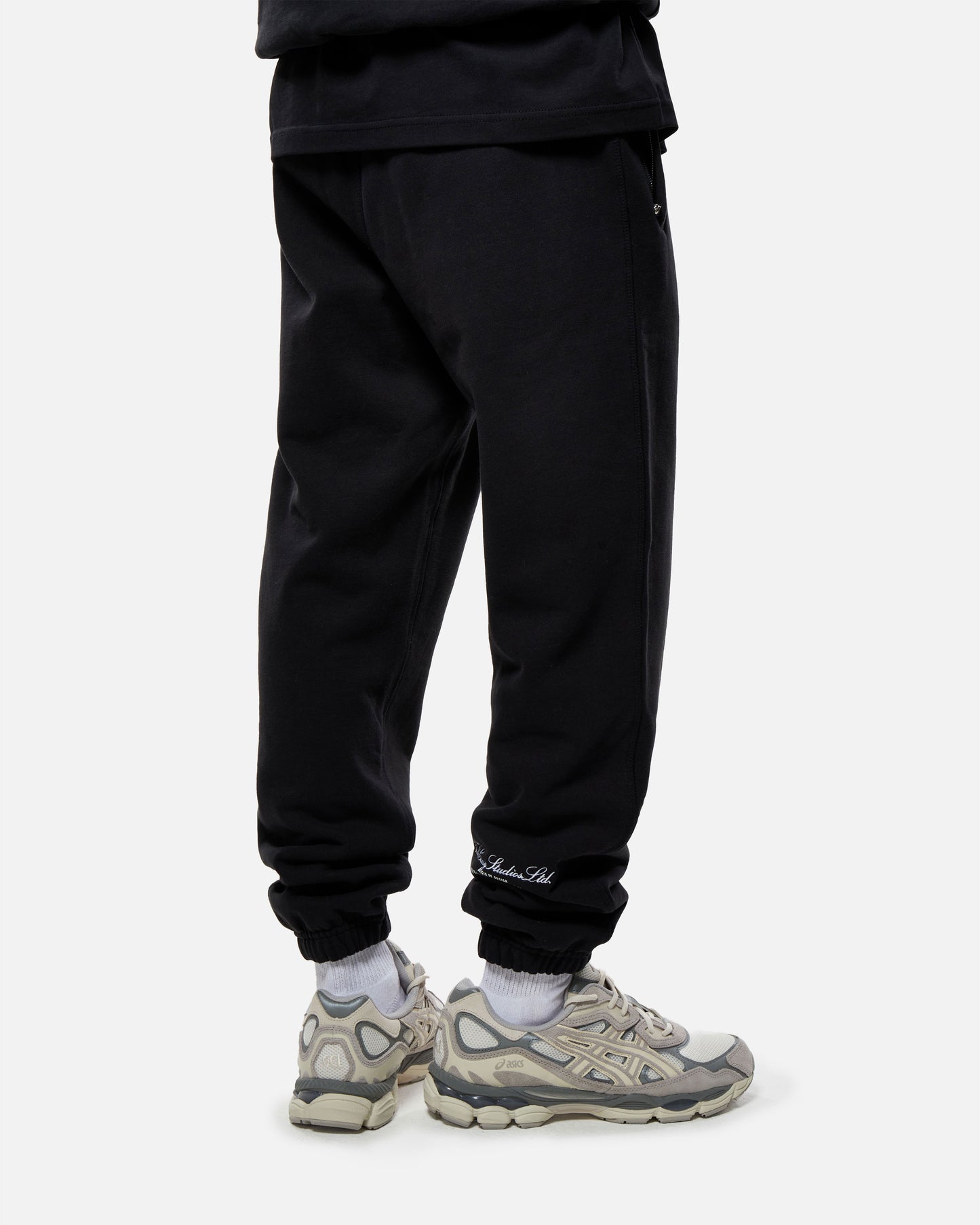 HEAVYWEIGHT WASHED BLACK STUDIOS CUFFED JOGGER