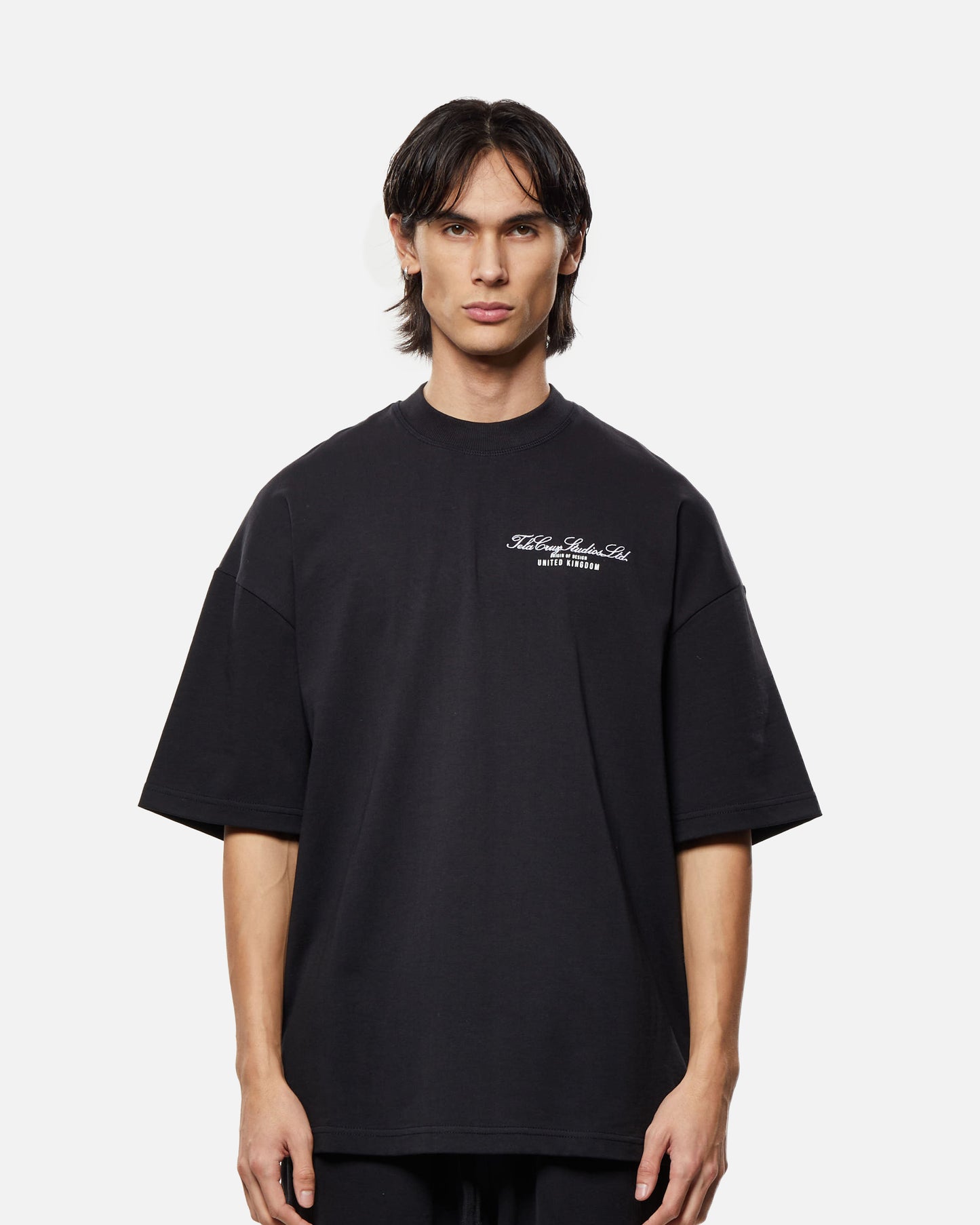 HEAVYWEIGHT WASHED BLACK STUDIOS T SHIRT