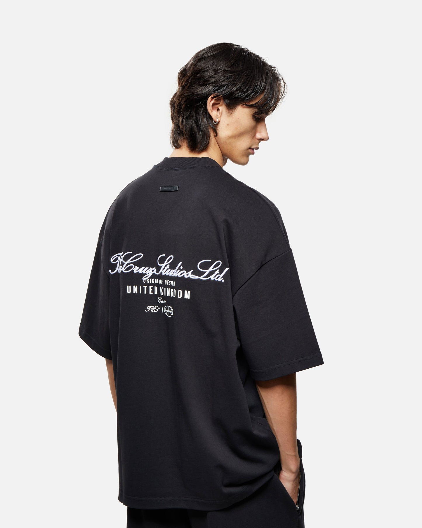 HEAVYWEIGHT WASHED BLACK STUDIOS T SHIRT
