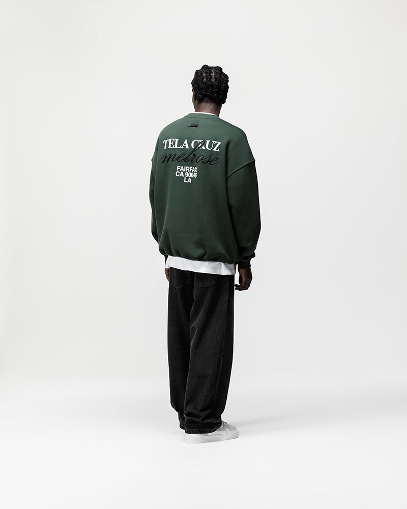FOREST NIGHT MELROSE AVE CREWNECK SWEATSHIRT