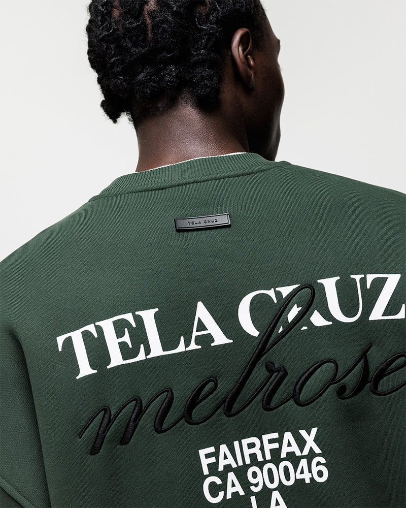 FOREST NIGHT MELROSE AVE CREWNECK SWEATSHIRT