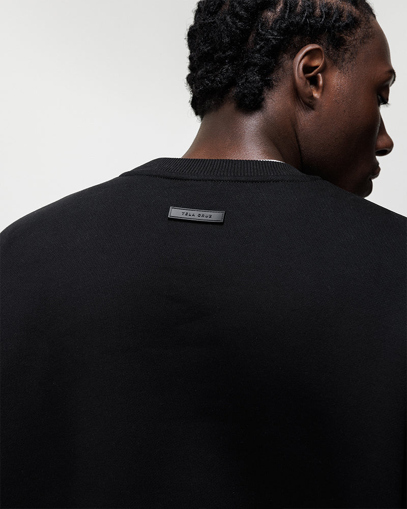 BLACK MODERN ATHLETICS CREWNECK SWEATSHIRT