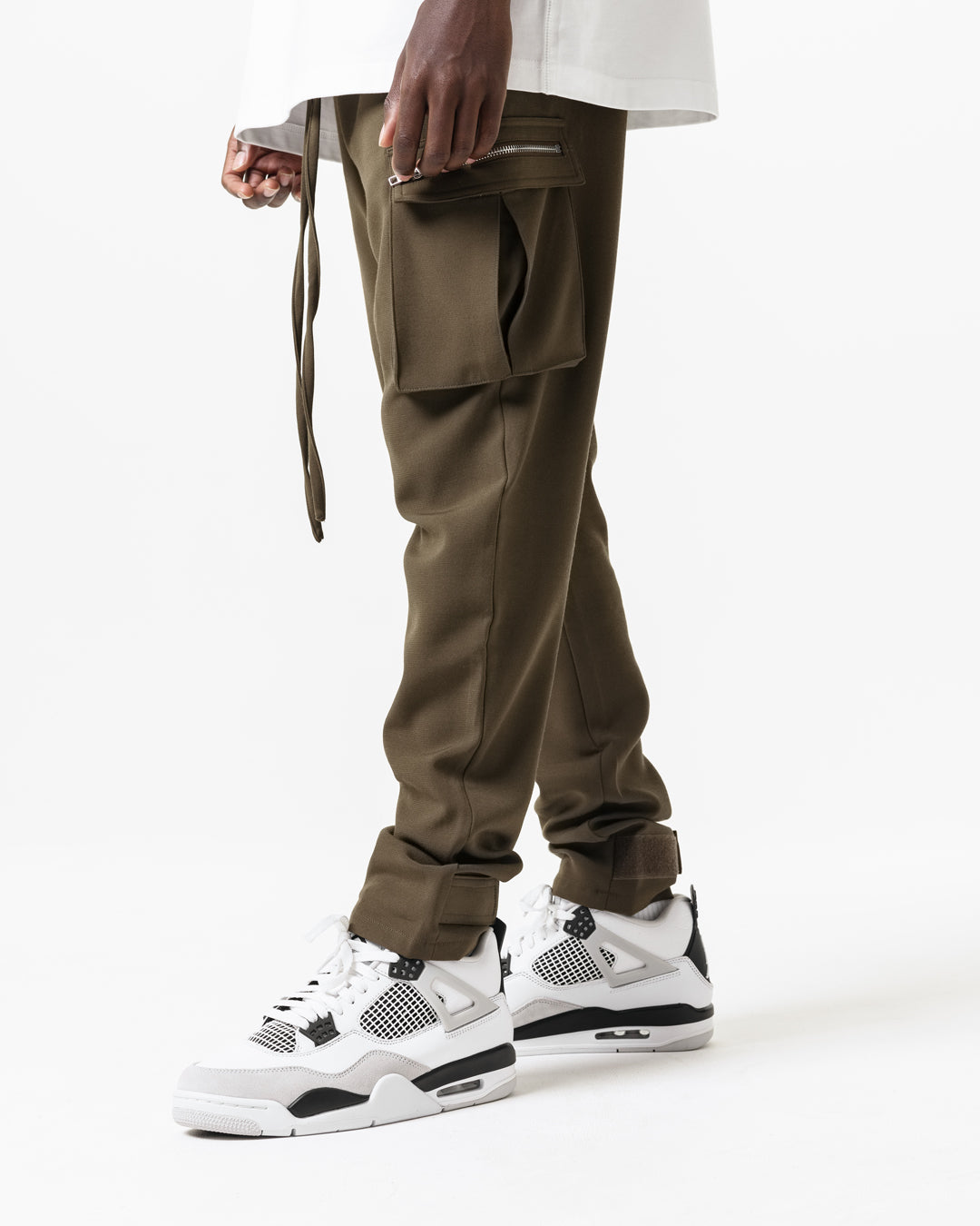 KHAKI GREEN UTILITY CARGO TROUSER