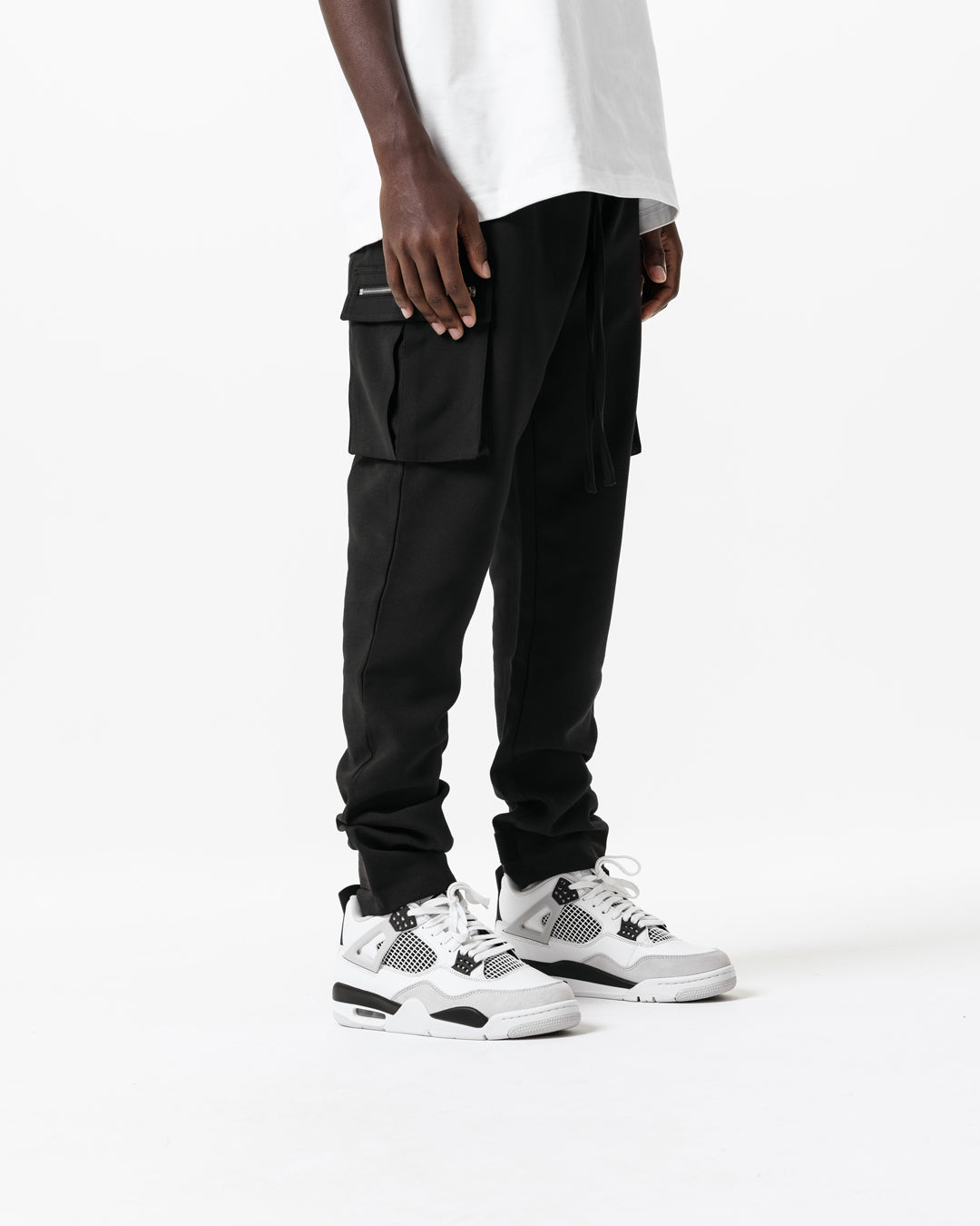 BLACK UTILITY CARGO TROUSER