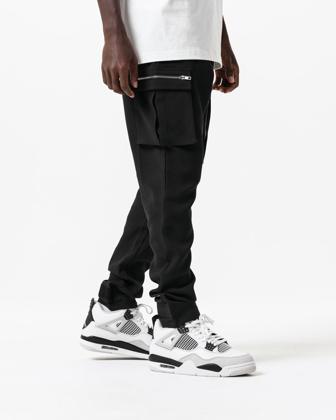 BLACK UTILITY CARGO TROUSER