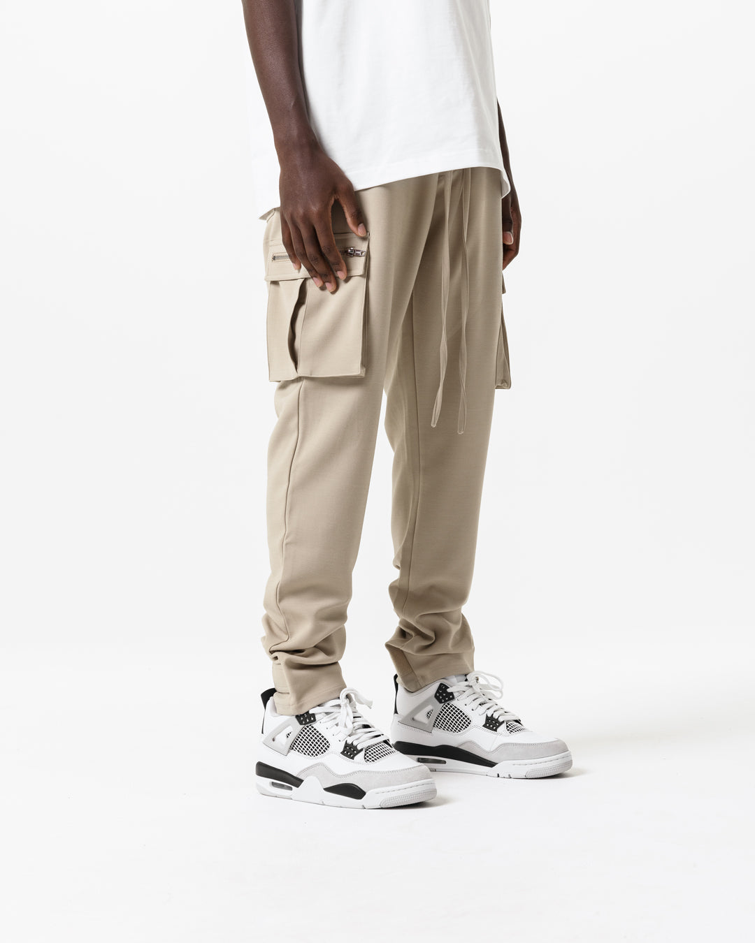 BEIGE UTILITY CARGO TROUSER