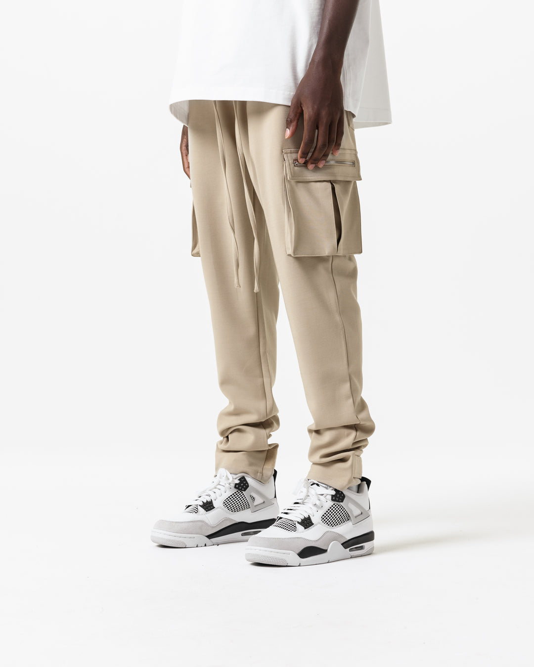 BEIGE UTILITY CARGO TROUSER