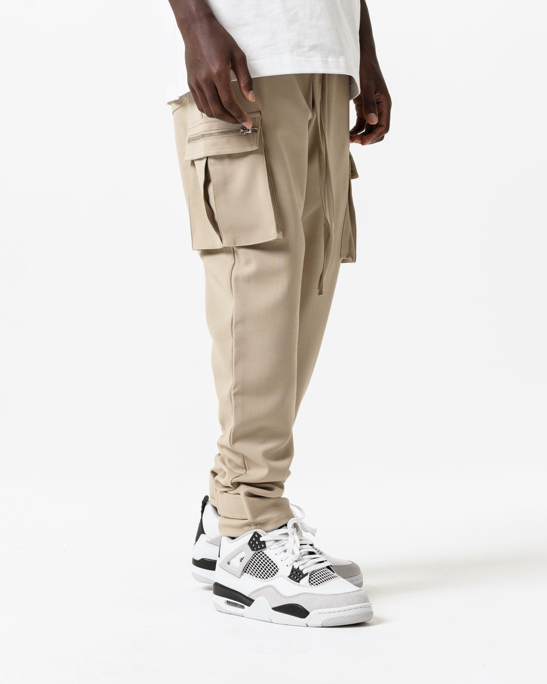 BEIGE UTILITY CARGO TROUSER