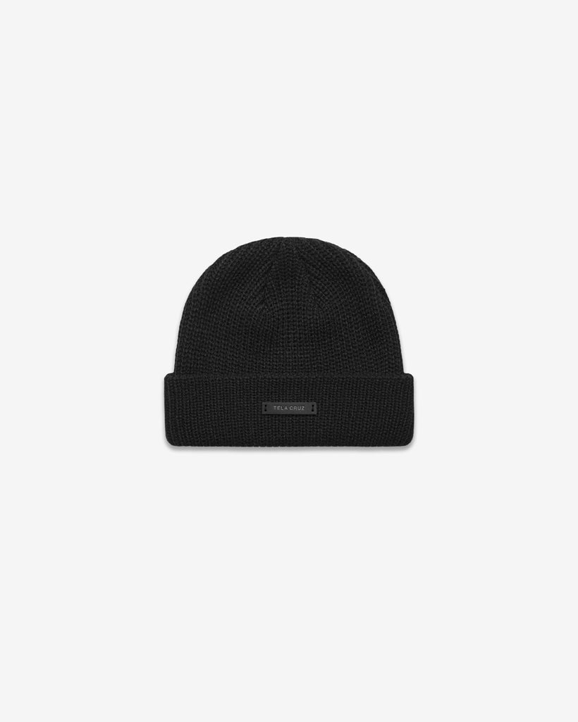 BLACK BEANIE HAT